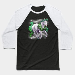 Minty Horse Baseball T-Shirt